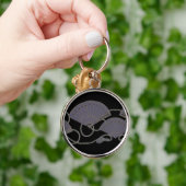 Elegant Purple Fan Sleutelhanger (Hand)