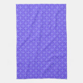 Elegant Purple Filigree Pattern Theedoek (Verticaal)