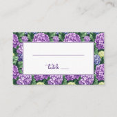 Elegant Purple Floral Border Plaatskaartje (Voorkant)