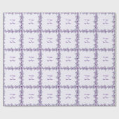 Elegant purple flower  cadeaupapier (Vlak)