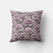 Elegant Purple Flower Pillow Kussen (Achterkant)