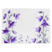 Elegant Purple Flowers Groot Cadeauzakje (Voorkant)