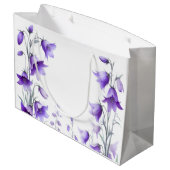 Elegant Purple Flowers Groot Cadeauzakje (Achterkant Gekanteld)