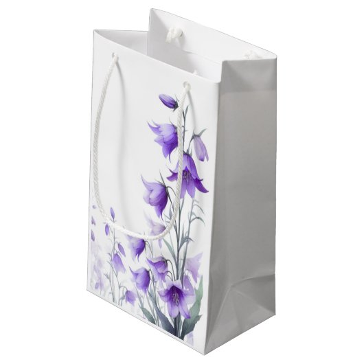 Elegant Purple Flowers Klein Cadeauzakje (Achterkant Gekanteld)