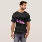 Elegant Purple Flowers T-shirt (Voorkant volledig)