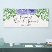 Elegant Purple Flowers | Vrijgezellenfeest Spandoek (Beurs)