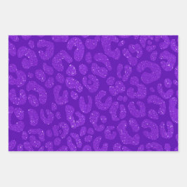 Elegant Purple Glitter  Inpakpapier Vel