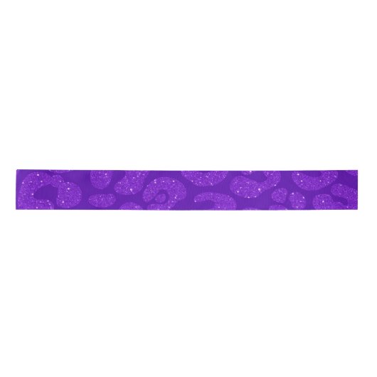 Elegant Purple Glitter  Satijnen Lint (Voorkant)