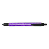Elegant Purple Glitter  Zwarte Inkt Pen (Achterkant)