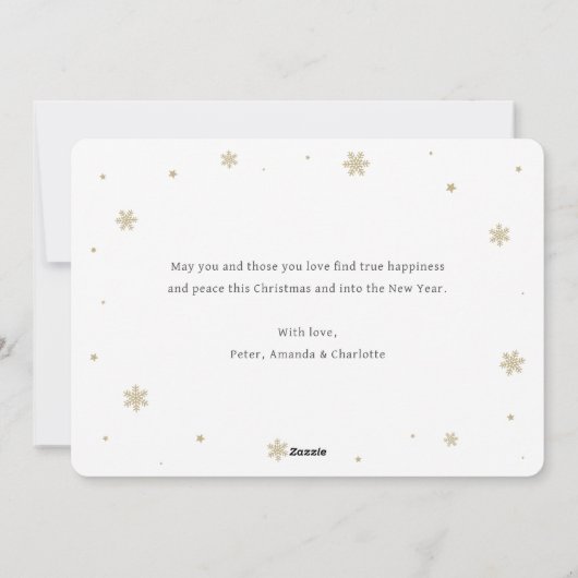 Elegant Purple Gold Holly Christmas Presents Feestdagenkaart (Achterkant)