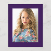 elegant purple graduation ceremony invitation (Achterkant)