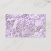 Elegant Purple Grey Abstract Chic Pattern Afsprakenkaartje (Achterkant)