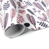Elegant Purple Hues Botanicals Cadeaupapier (Rol Hoek)