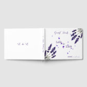 Elegant Purple Lavender Floral Wedding  Gastenboek (Volledig)