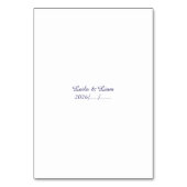 Elegant Purple Lavender Floral Wedding Kaart (Achterkant)