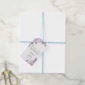 Elegant Purple Lavender Flower Boho Gift Tag Cadeaulabel (Met Touw)