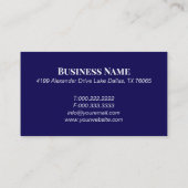 Elegant Purple Scales of Justice Attorney Visitekaartje (Achterkant)