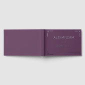 Elegant Purple Scrollwork Gastenboek (Volledig)