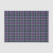 Elegant Purple Teal Plaid Tissuepapier (Voorkant)