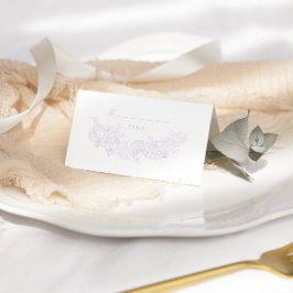 Elegant Purple Victorian Wedding Plaatskaartje