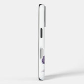 Elegant Purple Vintage Ribbon Personalized Case-Mate iPhone Case (Achterkant / Rechts)