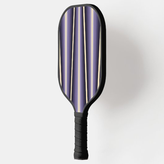 Elegant Purple White Chevron Pattern Pickleball Paddle (Links)