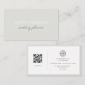Elegant QR Code Card Social Media Business Card Visitekaartje (Voorkant / Achterkant)
