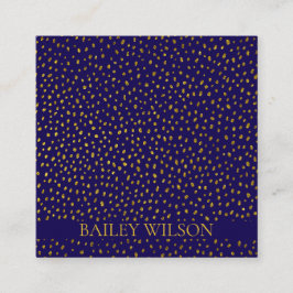 Elegant QR code gouden stippen patroon modern Vierkante Visitekaartje