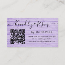 Elegant QR-code RSVP Chic Minimal Wedding Website