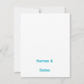 Elegant QR Code Wedding Invitation Minimalist RSVP (Achterkant)