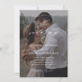 Elegant QR Code Weduwschap met foto's Kaart (Voorkant)