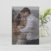 Elegant QR Code Weduwschap met foto's Kaart (Staand voorkant)