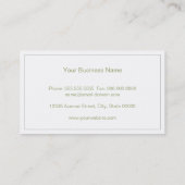 Elegant Quatrefoil Patroon in Chic Lime Green Visitekaartje (Achterkant)