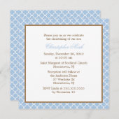 Elegant Quatrefoil Patroon Kaart (Voorkant / Achterkant)