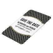 Elegant Quatrefoil sparen de Magneet van de Datum, (Linkerzijde)