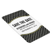 Elegant Quatrefoil sparen de Magneet van de Datum, (Rechterzijde)