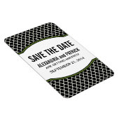 Elegant Quatrefoil sparen de Magnet van de Datum,  Magneet (Rechterzijde)