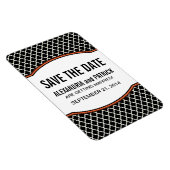 Elegant Quatrefoil sparen de Magnet van de Datum,  Magneet (Rechterzijde)