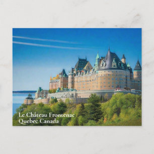 Elegant Quebec Canada Waterverf Briefkaart