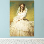Elegant Queen Alexandra  schilderend portret Canvas Afdruk (Insitu (Houten vloer))