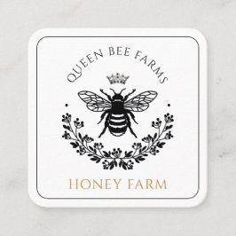 Elegant Queen Bee Business Vierkante Visitekaartje