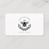 Elegant  Queen Bee Zwart Wit Goud Visitekaartje (Voorkant)