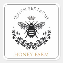 Elegant Queen Honey Bee Product Labels