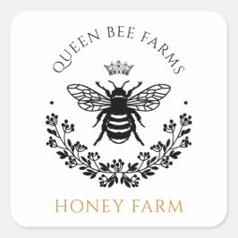 Elegant Queen Honey Bee Product Labels