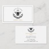 Elegant Queen Honey Bee Visitekaartje (Voorkant / Achterkant)