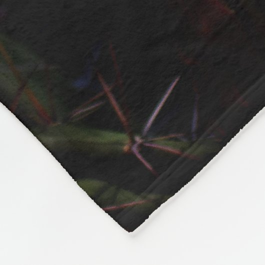 Elegant Queen-of-the-Night Cactus flower Fleece Deken (Hoek)