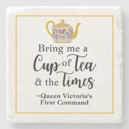 Elegant Queen Victoria Tea Quote Cute Victoriaans Stenen Onderzetter