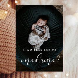 Elegant Quieres ser mi madrina voorstelkaart Kaart