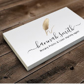 Elegant Quill Pen Logo Visitekaartje