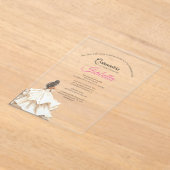 Elegant Quinceanera 15th Birthday Acryl Uitnodigingen (Laagn)